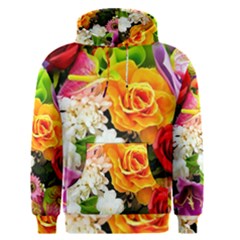 Colorful Flowers Men s Pullover Hoodie by BangZart