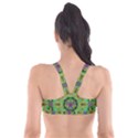 Golden Star Mandala In Fantasy Cartoon Style Plunge Bikini Top View2