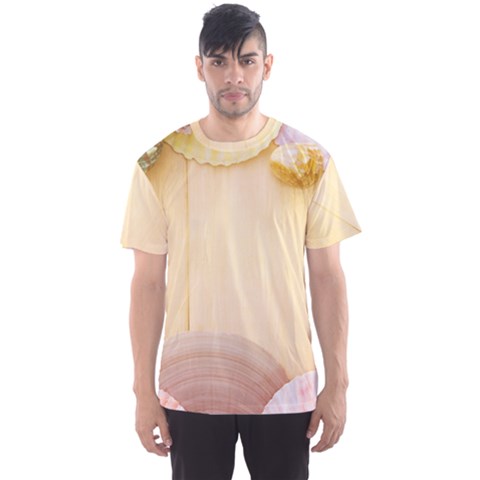 Sea Shell Pattern Men s Sports Mesh Tee by paulaoliveiradesign