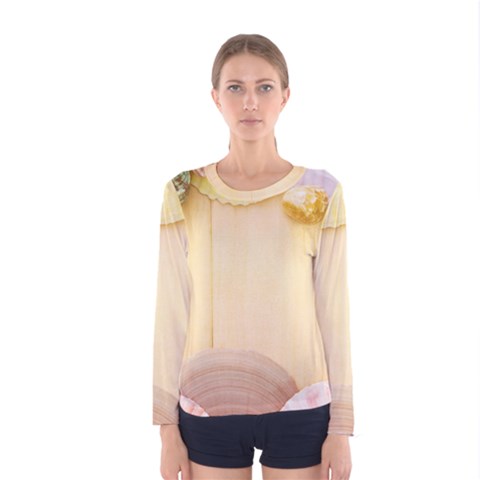 Sea Shell Pattern Women s Long Sleeve Tee by paulaoliveiradesign