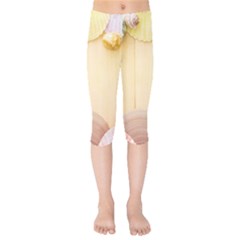 Sea Shell Pattern Kids  Capri Leggings 