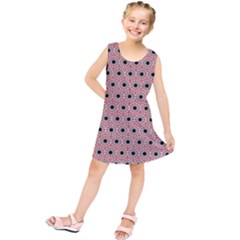 Black Stars Pattern Kids  Tunic Dress by linceazul