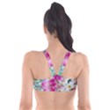 Colorful Flowers Patterns Plunge Bikini Top View2