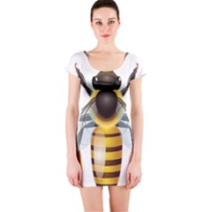 Bee Short Sleeve Bodycon Dress