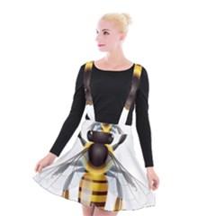 Bee Suspender Skater Skirt by BangZart