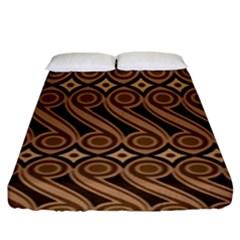 Batik The Traditional Fabric Fitted Sheet (king Size) by BangZart