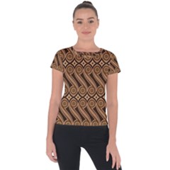 Batik The Traditional Fabric Short Sleeve Sports Top 