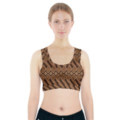 Batik The Traditional Fabric Sports Bra With Pocket