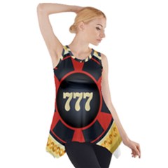 Casino Chip Clip Art Side Drop Tank Tunic by BangZart