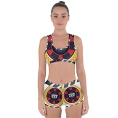 Casino Chip Clip Art Racerback Boyleg Bikini Set