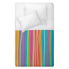 Colorful Striped Background Duvet Cover (single Size)