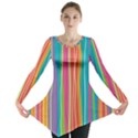 Colorful striped background Long Sleeve Tunic  View1