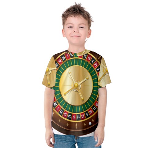 Casino Roulette Clipart Kids  Cotton Tee by BangZart