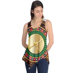 Casino Roulette Clipart Sleeveless Tunic by BangZart