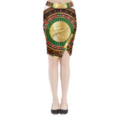 Casino Roulette Clipart Midi Wrap Pencil Skirt by BangZart