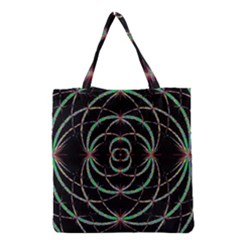 Abstract Spider Web Grocery Tote Bag by BangZart