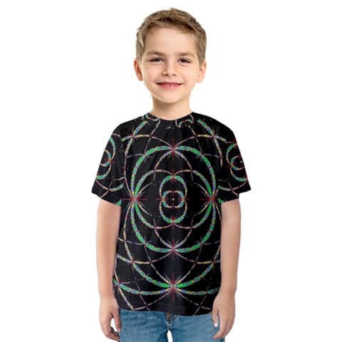 Abstract Spider Web Kids  Sport Mesh Tee by BangZart