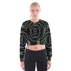 Abstract Spider Web Cropped Sweatshirt by BangZart