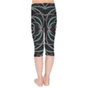 Abstract Spider Web Kids  Capri Leggings  View2