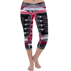 Car Engine Capri Yoga Leggings by BangZart