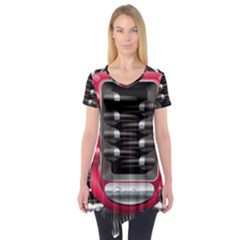 Car Engine Short Sleeve Tunic  by BangZart