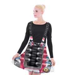 Car Engine Suspender Skater Skirt