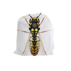 Wasp Drawstring Pouches (large)  by BangZart