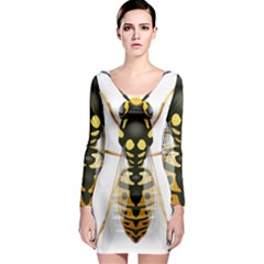 Wasp Long Sleeve Bodycon Dress by BangZart