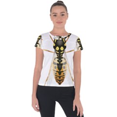 Wasp Short Sleeve Sports Top  by BangZart