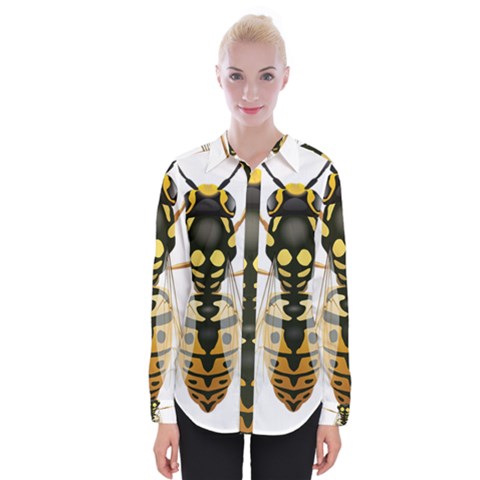 Wasp Womens Long Sleeve Shirt by BangZart