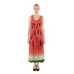 Piece Of Watermelon Sleeveless Maxi Dress by BangZart