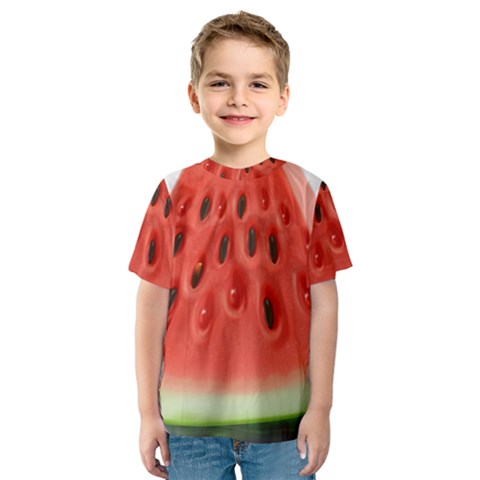 Piece Of Watermelon Kids  Sport Mesh Tee by BangZart