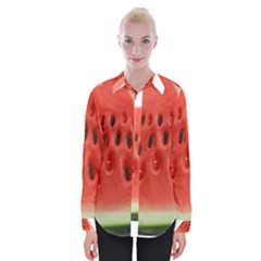 Piece Of Watermelon Womens Long Sleeve Shirt