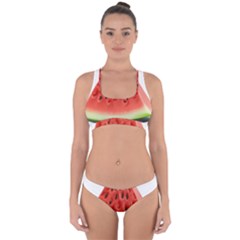 Piece Of Watermelon Cross Back Hipster Bikini Set