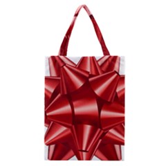 Red Bow Classic Tote Bag by BangZart