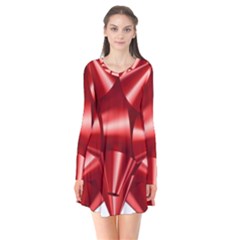 Red Bow Flare Dress by BangZart