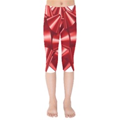 Red Bow Kids  Capri Leggings 