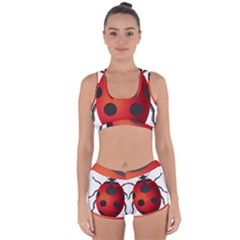 Ladybug Insects Racerback Boyleg Bikini Set