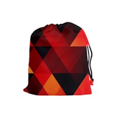 Abstract Triangle Wallpaper Drawstring Pouches (large)  by BangZart