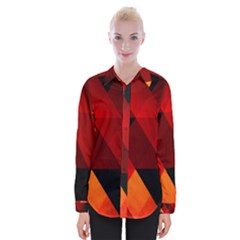 Abstract Triangle Wallpaper Womens Long Sleeve Shirt