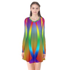 Colorful Easter Egg Flare Dress by BangZart