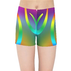 Colorful Easter Egg Kids Sports Shorts by BangZart