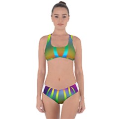 Colorful Easter Egg Criss Cross Bikini Set