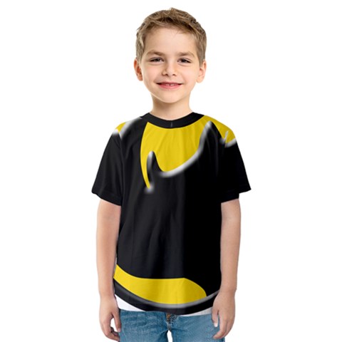 Black Rhino Logo Kids  Sport Mesh Tee by BangZart