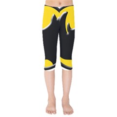 Black Rhino Logo Kids  Capri Leggings 