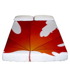 Autumn Maple Leaf Clip Art Fitted Sheet (king Size) by BangZart