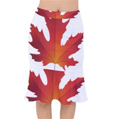 Autumn Maple Leaf Clip Art Mermaid Skirt by BangZart