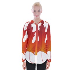 Autumn Maple Leaf Clip Art Womens Long Sleeve Shirt