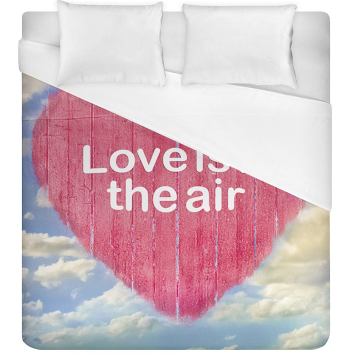 Love Concept Poster Design Duvet Cover (King Size)