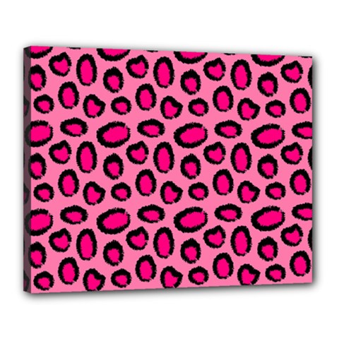 Cute Pink Animal Pattern Background Canvas 20  X 16  by TastefulDesigns